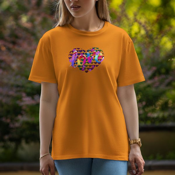 Love - Half Sleeve T-Shirt For Women