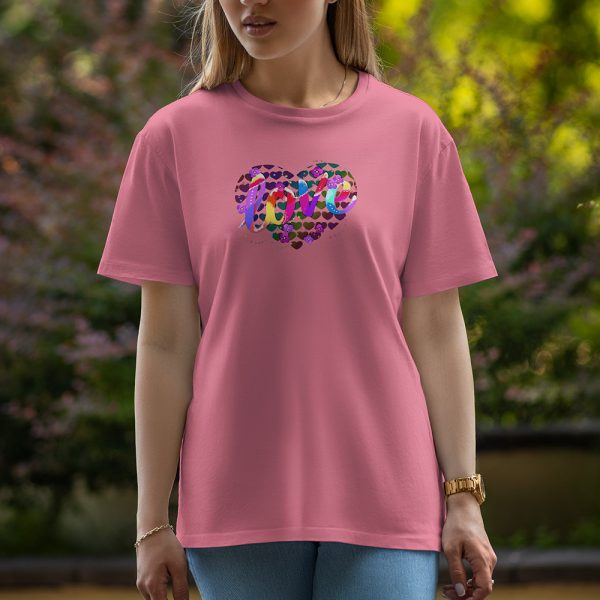 Love - Half Sleeve T-Shirt For Women