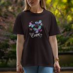 Love Butterfly - Half Sleeve T-Shirt For Women