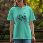 Never Stop Dreaming - Half Sleeve T-Shirt For Women