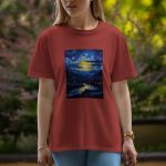 Night - Half Sleeve T-Shirt For Women