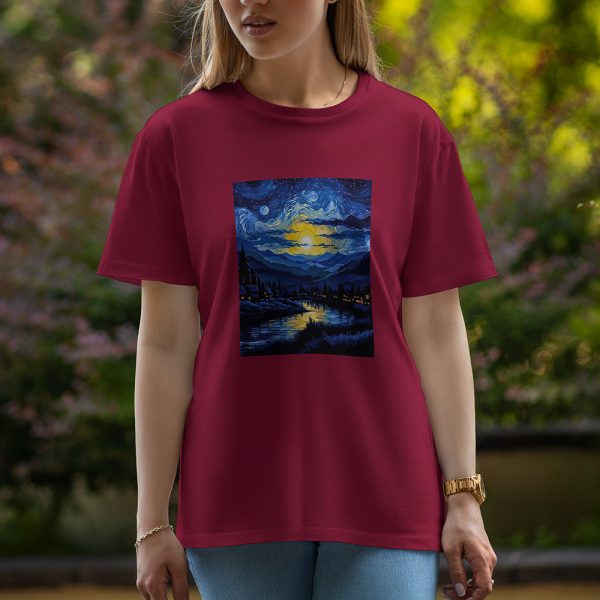 Night - Half Sleeve T-Shirt For Women