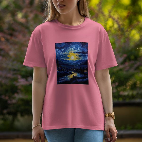 Night - Half Sleeve T-Shirt For Women