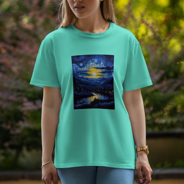 Night - Half Sleeve T-Shirt For Women