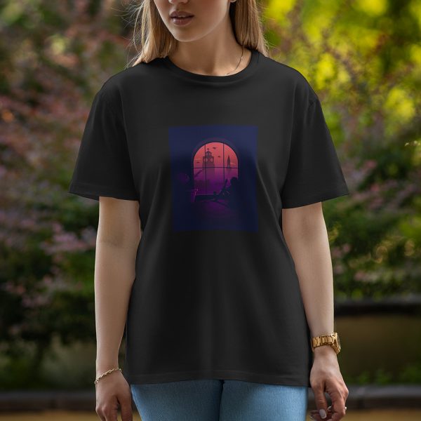 Night Girl - Half Sleeve T-Shirt For Women