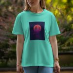 Night Girl - Half Sleeve T-Shirt For Women