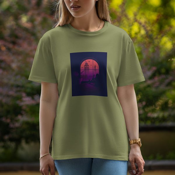 Night Girl - Half Sleeve T-Shirt For Women