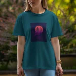 Night Girl - Half Sleeve T-Shirt For Women