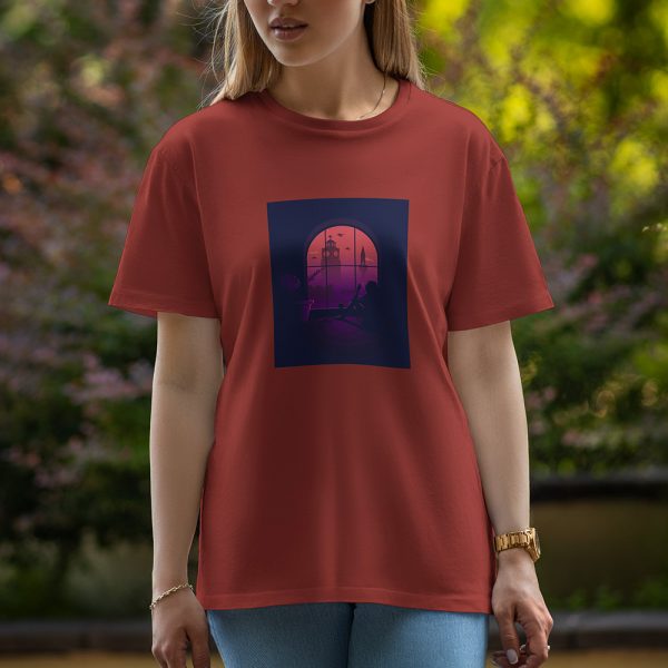 Night Girl - Half Sleeve T-Shirt For Women