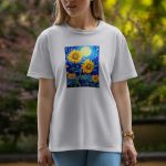 Sun Flower - Half Sleeve T-Shirt For Women