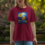 Sun Flower - Half Sleeve T-Shirt For Women