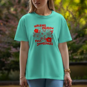 Walking - Half Sleeve T-Shirt For Women