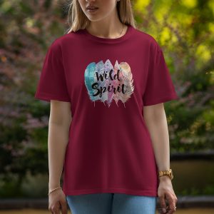 Wild Spirit - Half Sleeve T-Shirt For Women