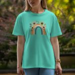 Rainbow Clipart's - Half Sleeve T-Shirt For Women