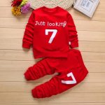 Clothes Set Children Sweater And Pant Suit Kids Knit Sweatshirt Tops