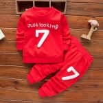 Clothes Set Children Sweater And Pant Suit Kids Knit Sweatshirt Tops