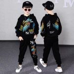 New Addition Winter Casual Sets Kids Handsome Fashion Clothes Teenager Hoodie