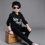 Winter Stylish Clothing Suit for Kids Hoodie and Pant 2 Set Casual Wear