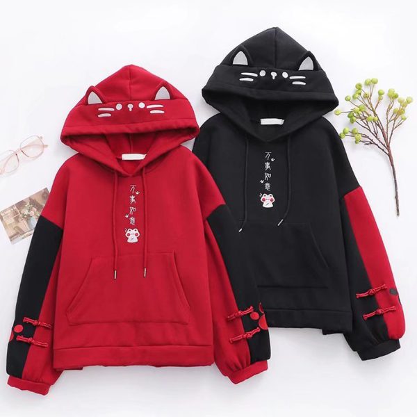 Black Color High Quality Premium Stylish Cotton Hoodie For Women