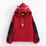 Maroon Color High Quality Premium Stylish Cotton Hoodie For Women