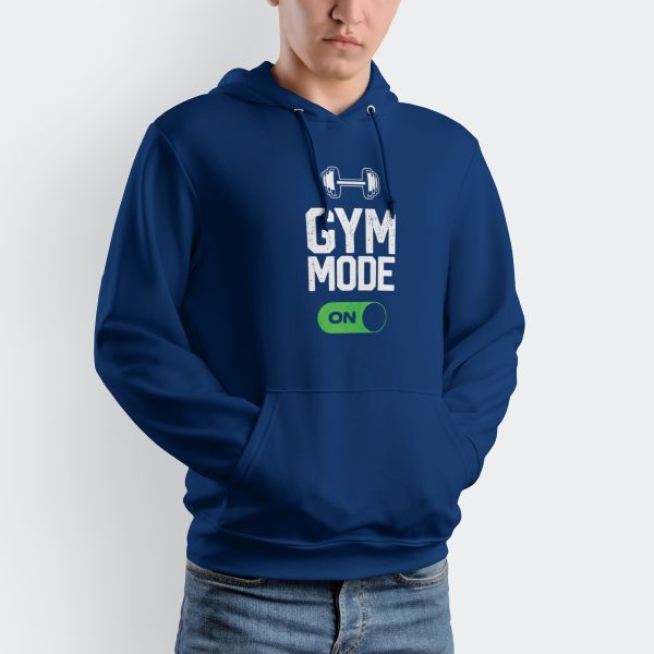 Premium Quality Stylish Cotton Hoodie For Men Gym Mood On