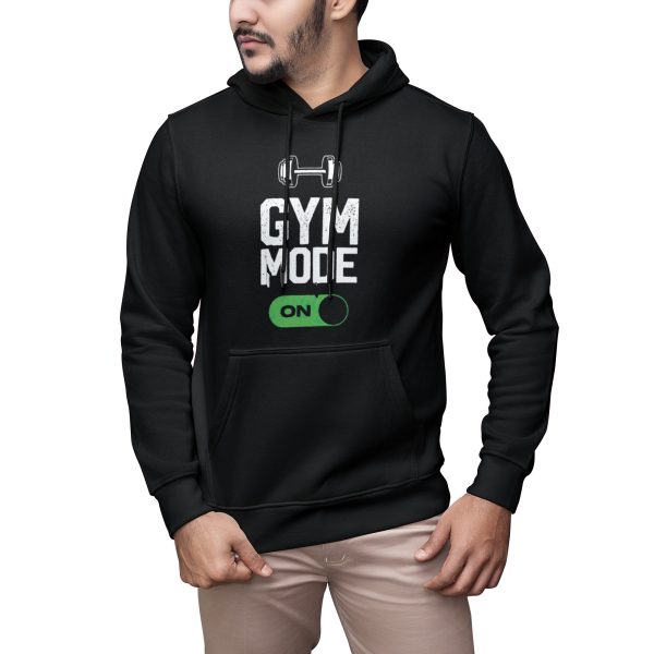 Premium Quality Stylish Cotton Hoodie For Men Gym Mood On