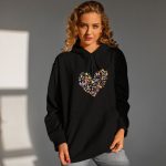 Premium Quality Stylish Cotton Hoodie For Women Love