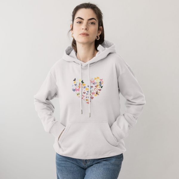 Premium Quality Stylish Cotton Hoodie For Women Love